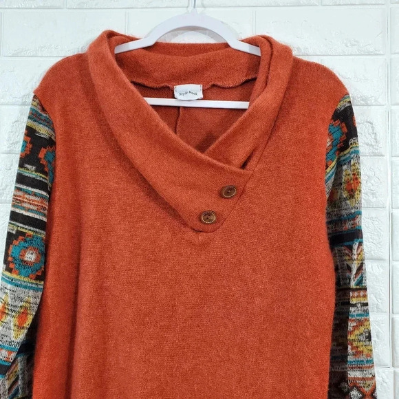 Style Rack Aztec print sweater ,Size L - Picture 4 of 5